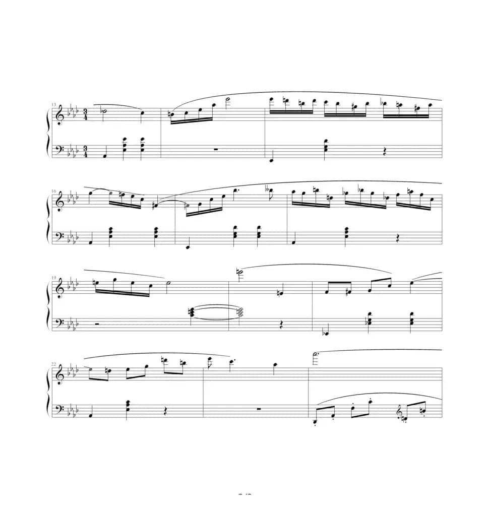 肖斯塔科维奇—前奏曲（17）：降A大调