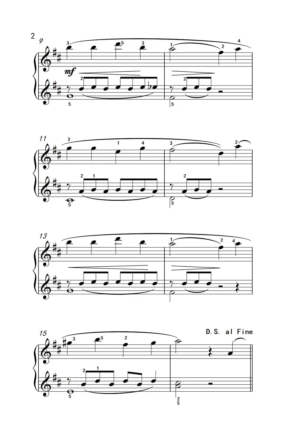 纺车轮子（约翰·汤普森 成人钢琴教程 第二册）