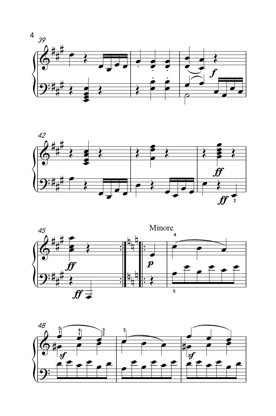 奏鸣曲 Opus 2 Nr.2 第三乐章（贝多芬奏鸣曲集 1）