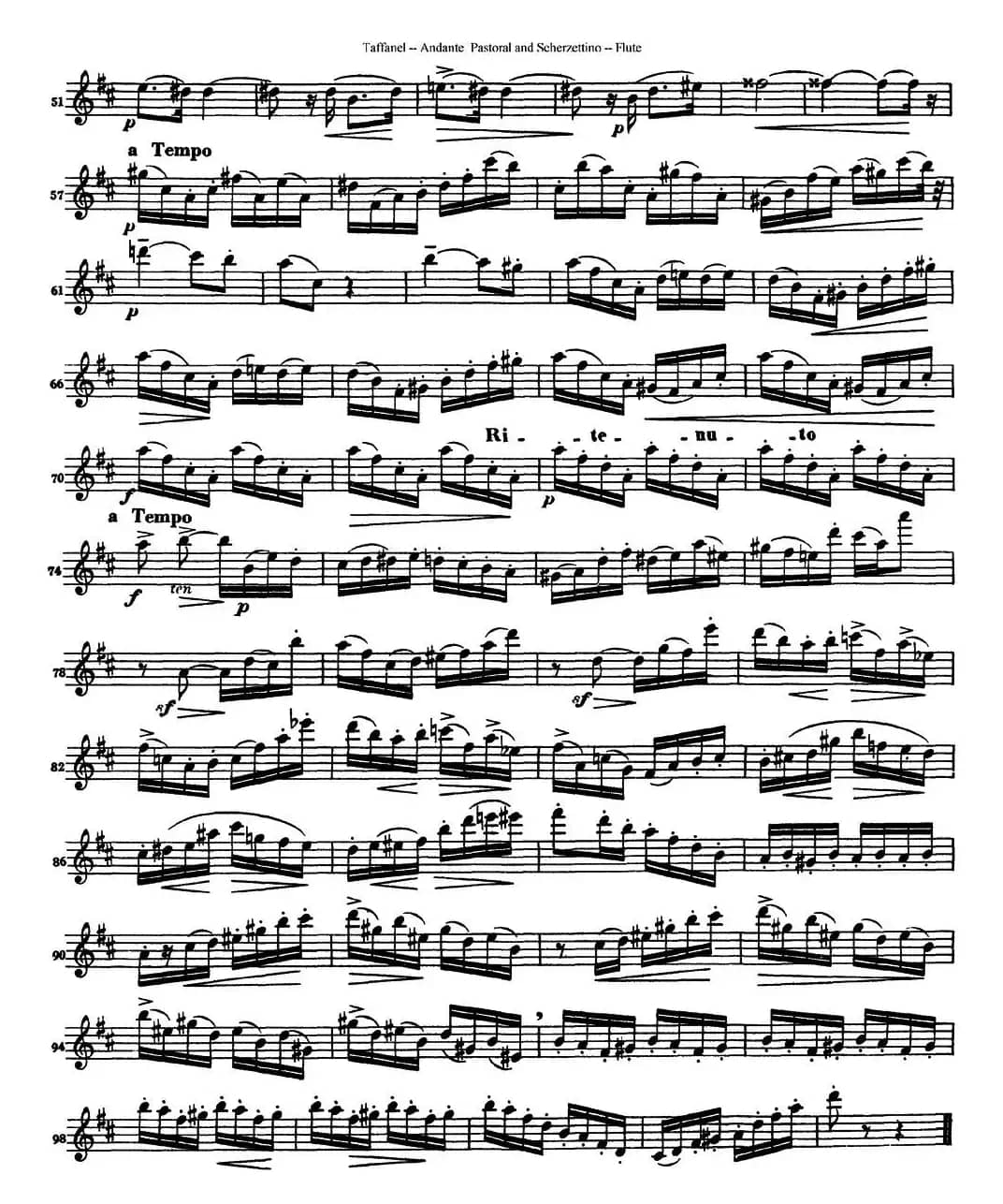 田园的行板和小谐谑曲