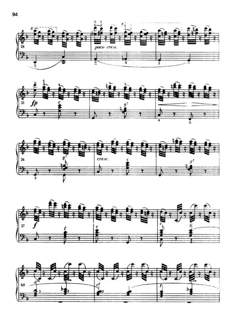 《车尔尼手风琴练习曲集》第Ⅲ册（P75—97）