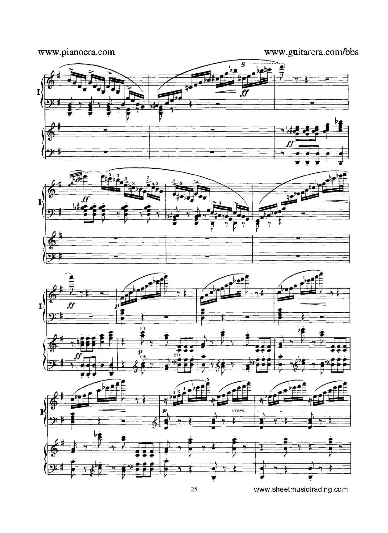 Piano Concerto No.1 in g Minor Op.25(g小调第一钢琴协奏曲·双钢琴)