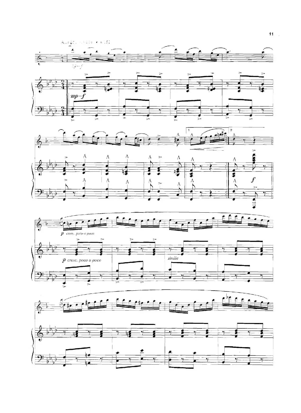 Pequena Czarda（小查尔达什）（萨克斯+钢琴伴奏）