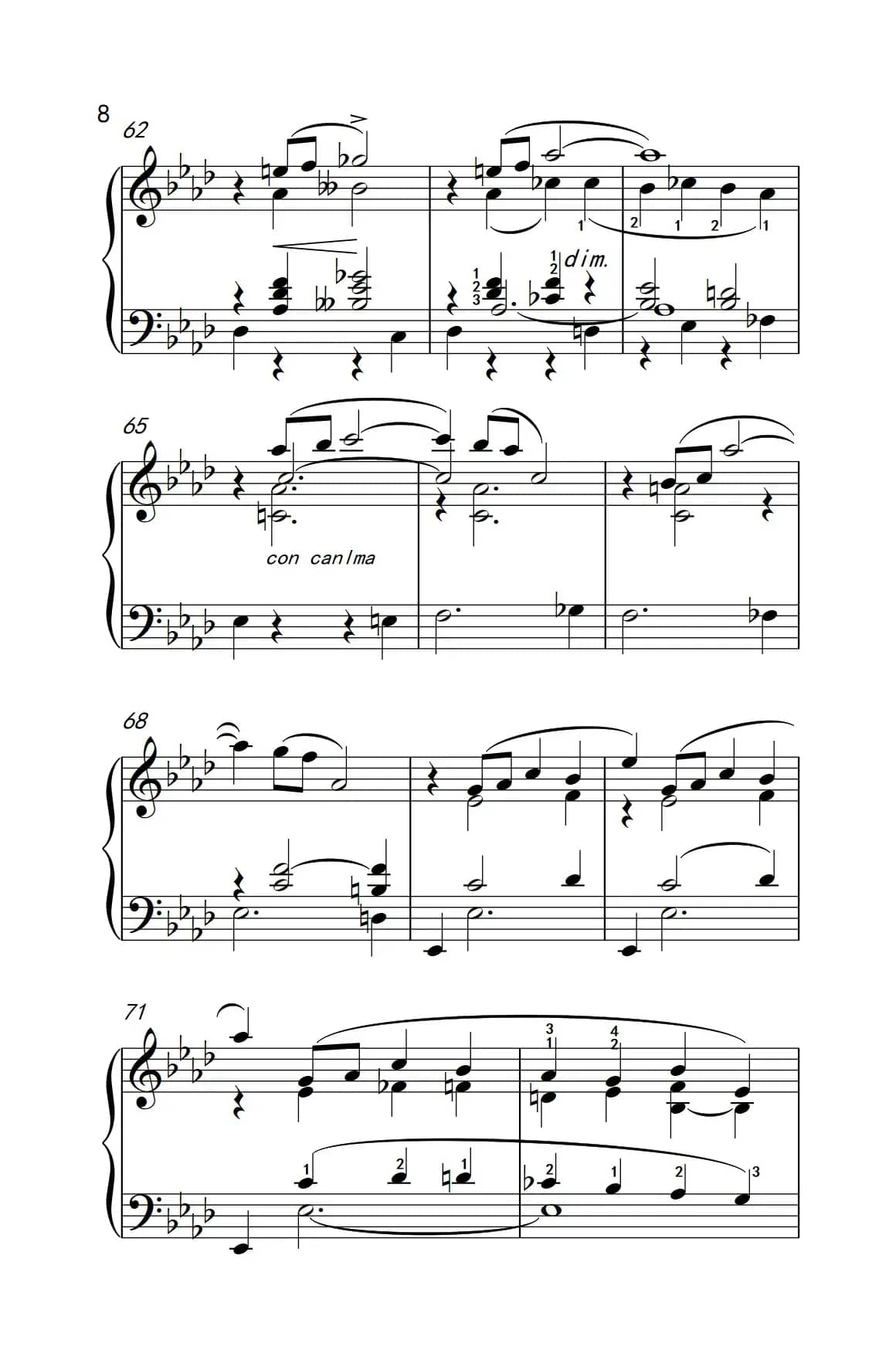 莫什科夫斯基 钢琴练习曲（第十三首）