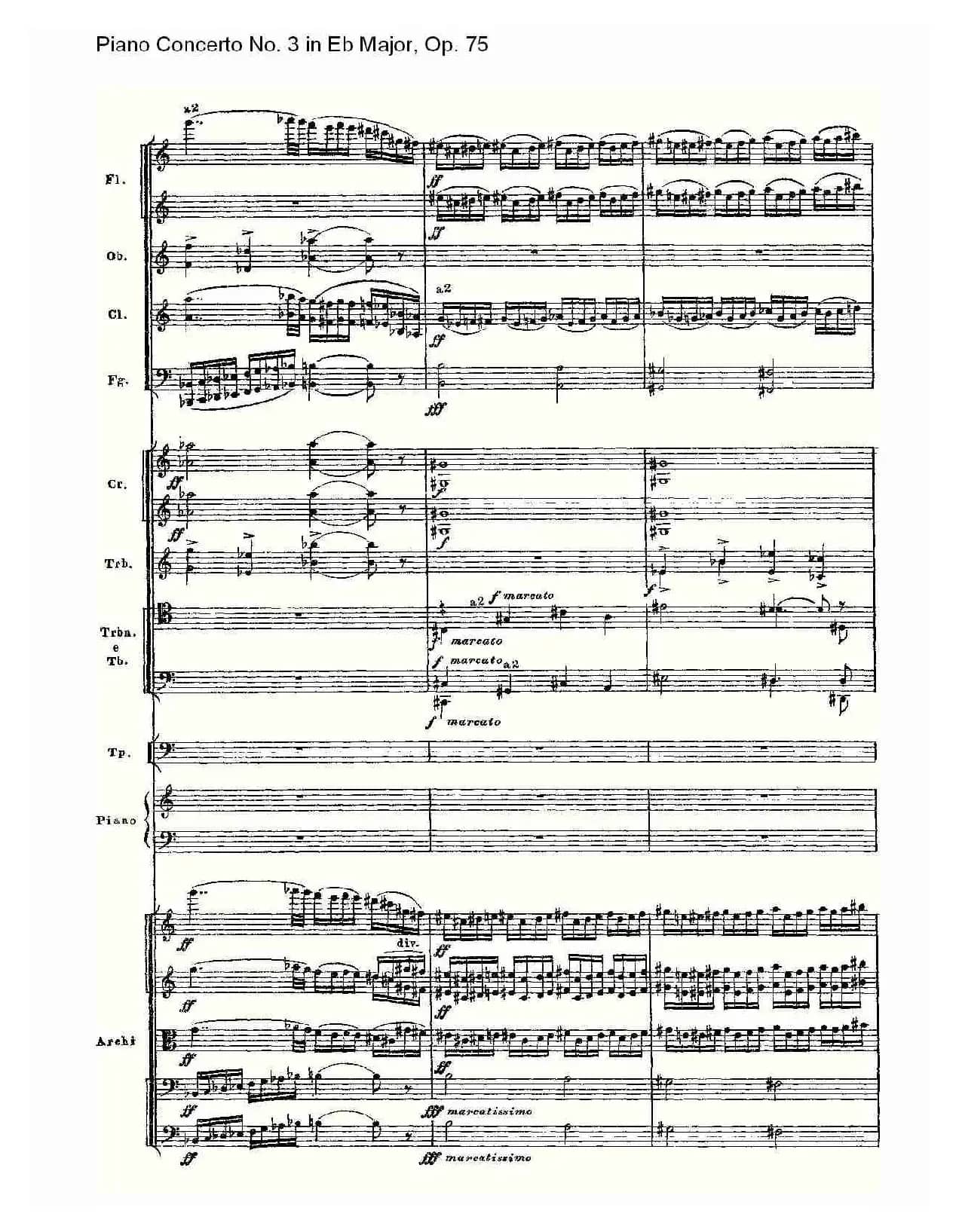 Piano Concerto No.3 in Eb Major, Op.75(Eb大调第三钢琴协奏)