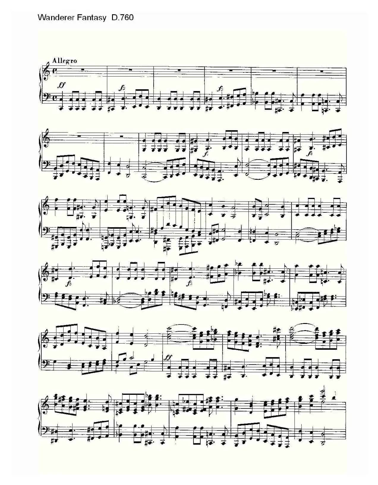 Wanderer Fantasy D.760（幻想的流浪者 D.760）