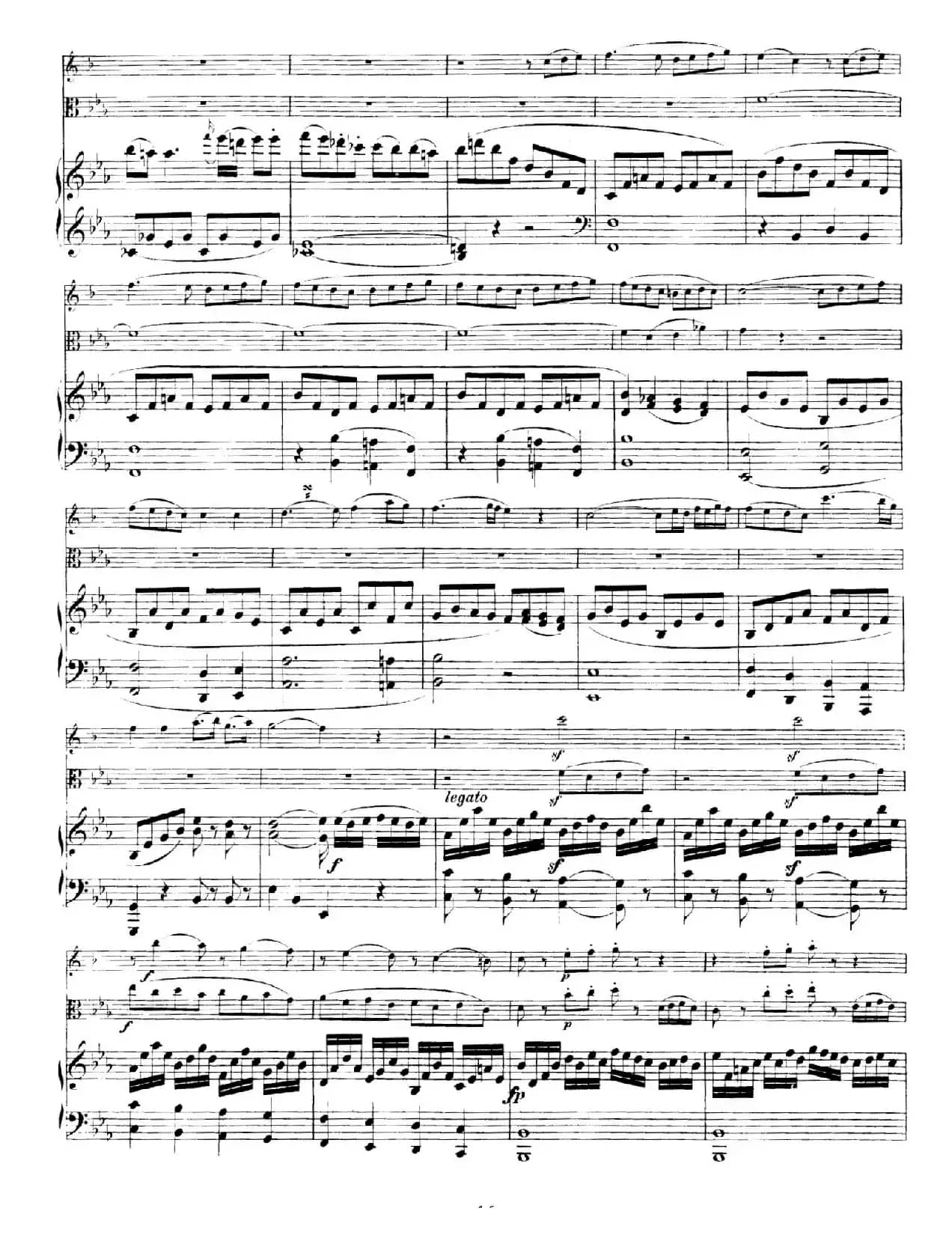 Piano Trio no.2 in E-flat Major K.498（降E大调钢琴三重奏）