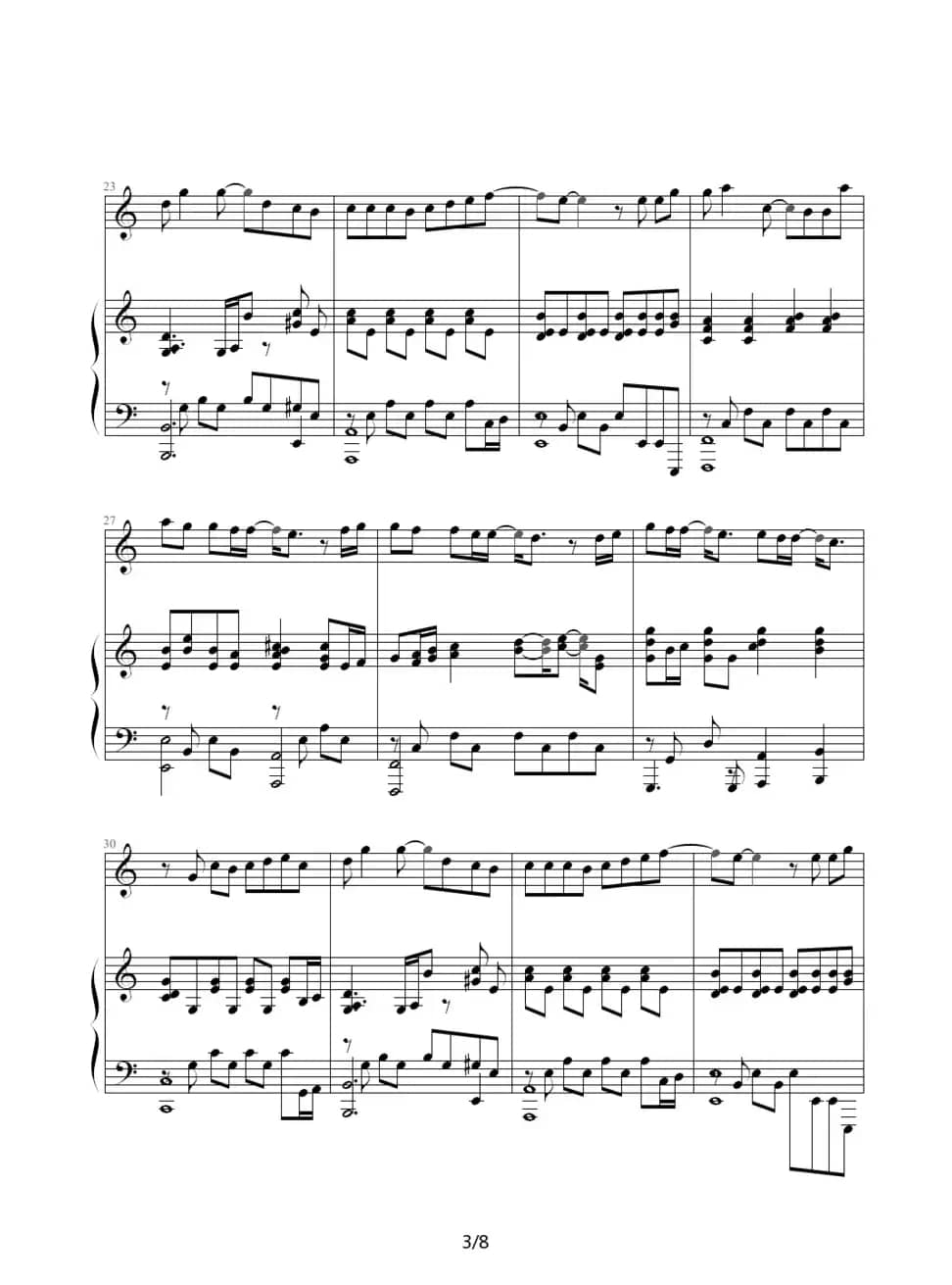 枫（伴奏谱、05895464 记谱制谱版）