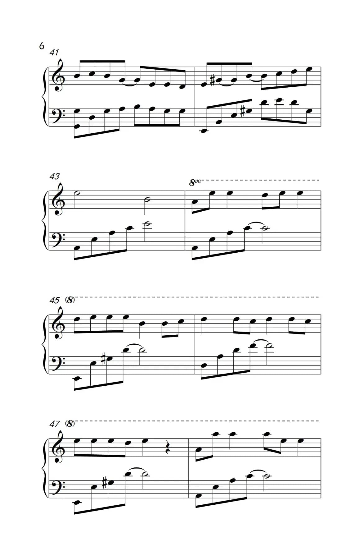 红蔷薇（《弹吧音教》制谱版）