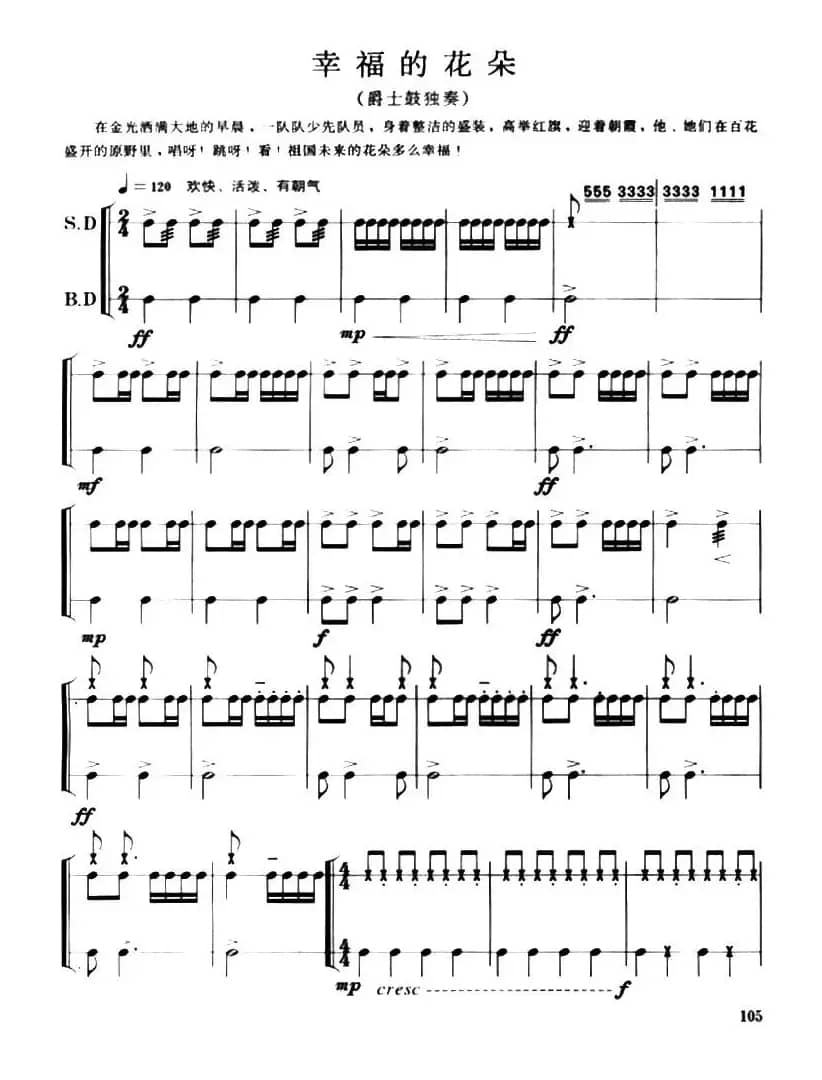 幸福的花朵（爵士鼓独奏）