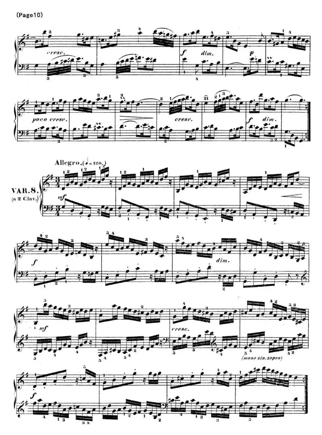 哥德堡变奏曲 巴赫 Goldberg Variationen BWV988