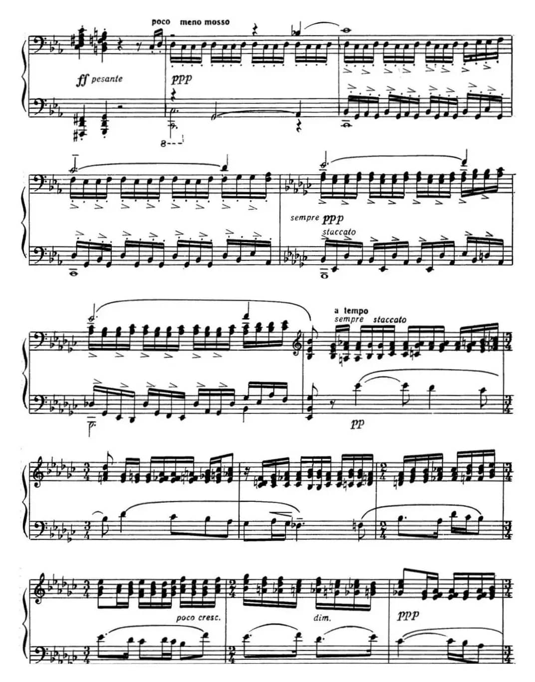 拉赫玛尼诺夫 音画练习曲15或16 Etudes tableaux Op.39 No.7