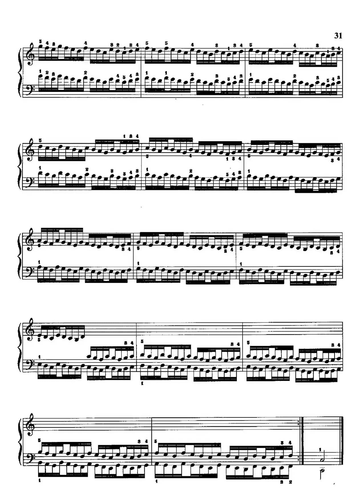 哈农钢琴练指法（第二部分·25）