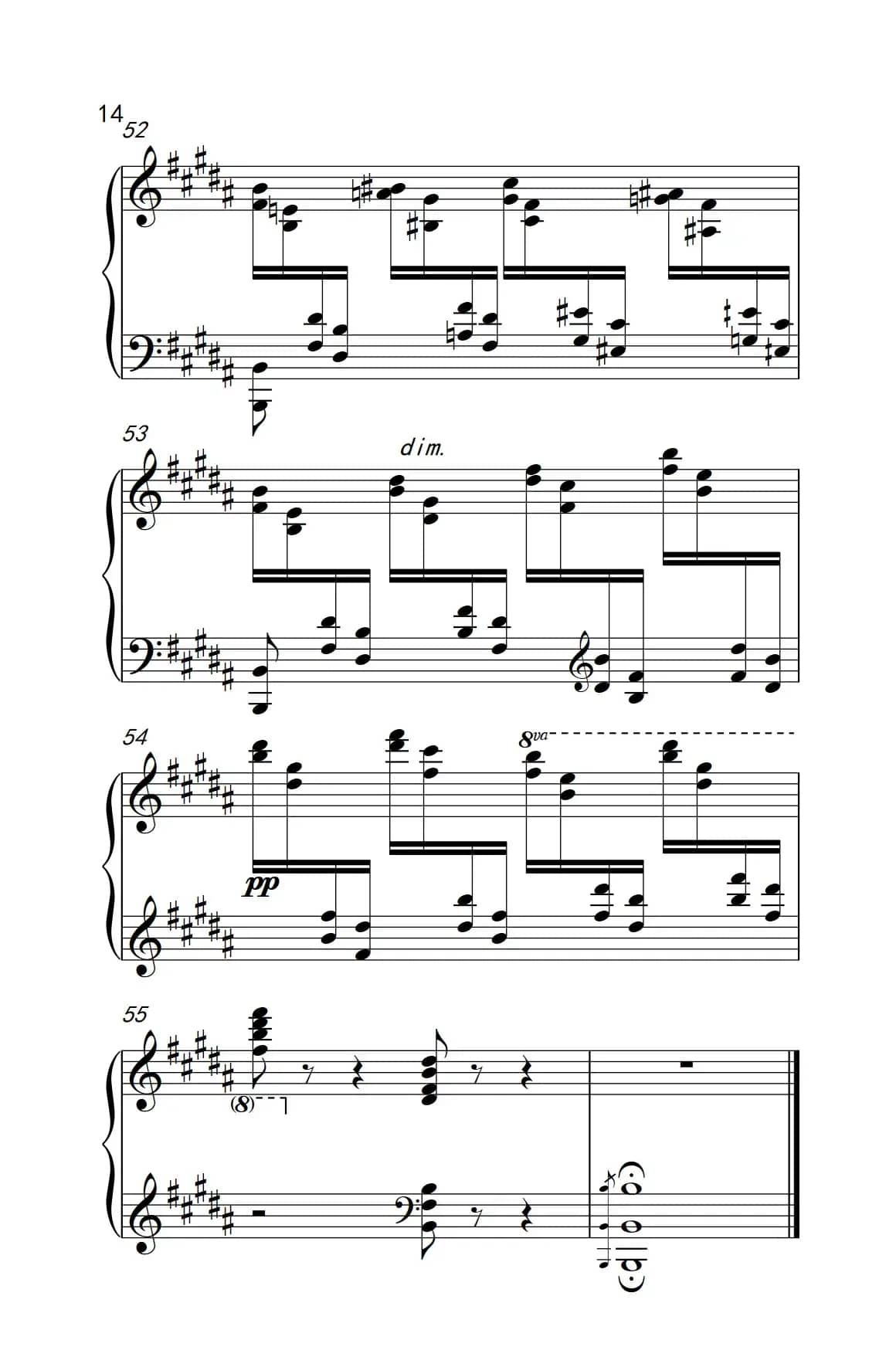 莫什科夫斯基 钢琴练习曲（第十五首）