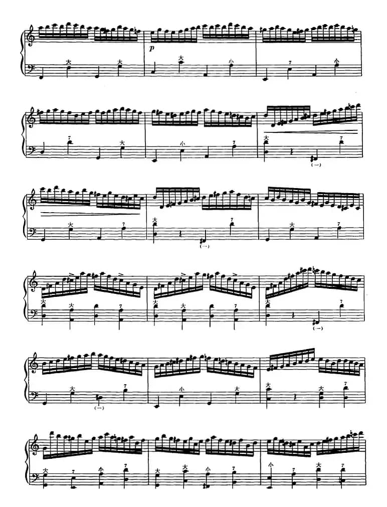 手风琴技术训练练习曲（4）