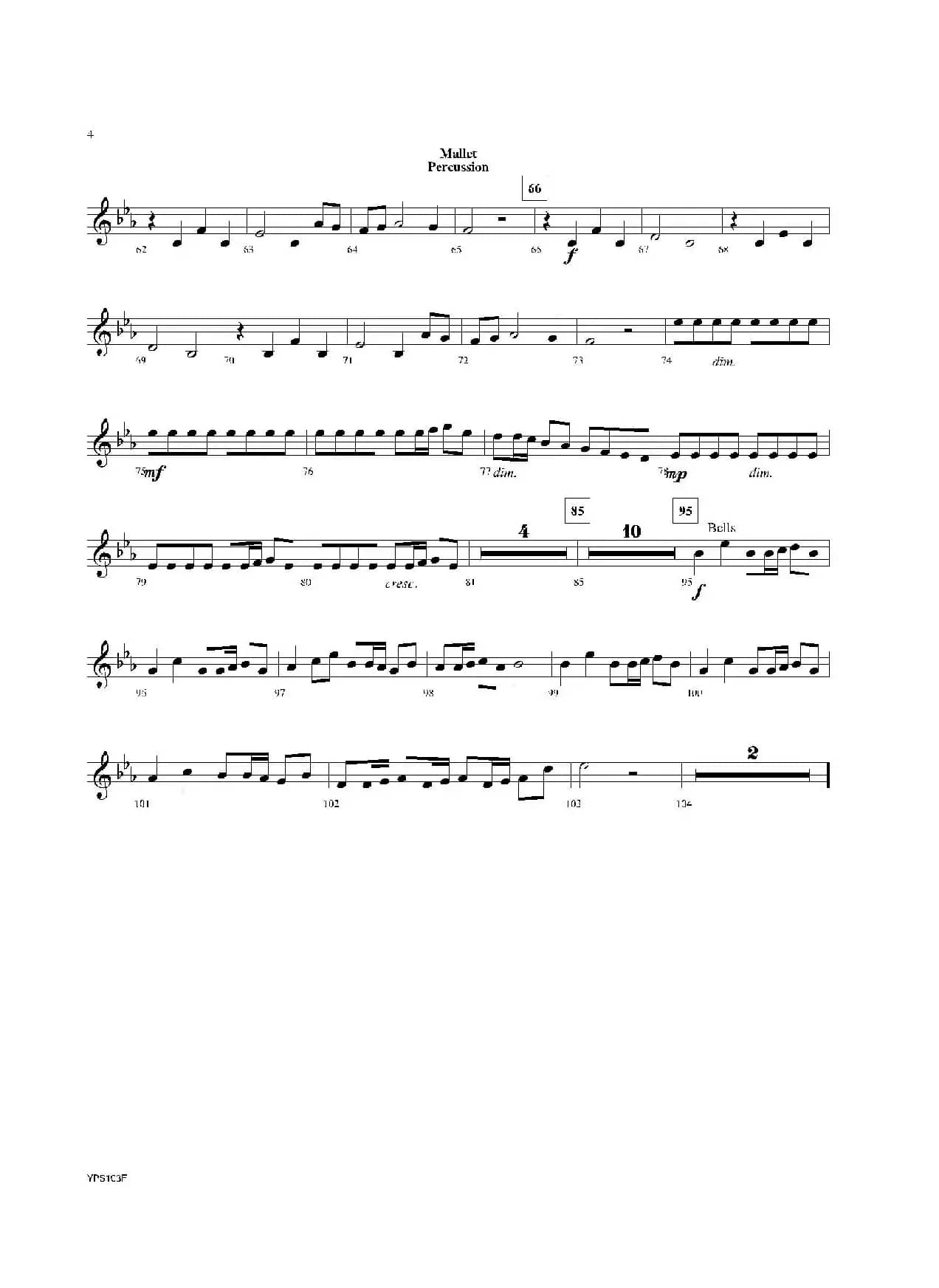 Dance of Harlequins（打击乐组Mlts分谱）