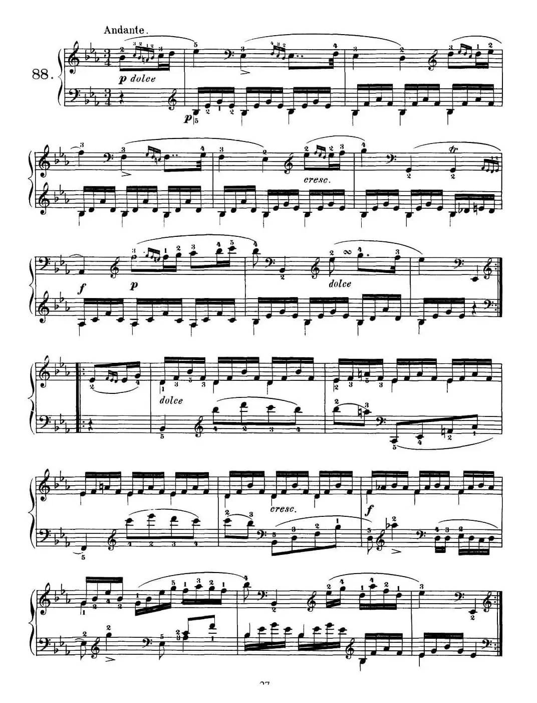 One Hundred and Ten Easy and Progressive Exercises Op.453(车尔尼110首简易练习曲 81——89)