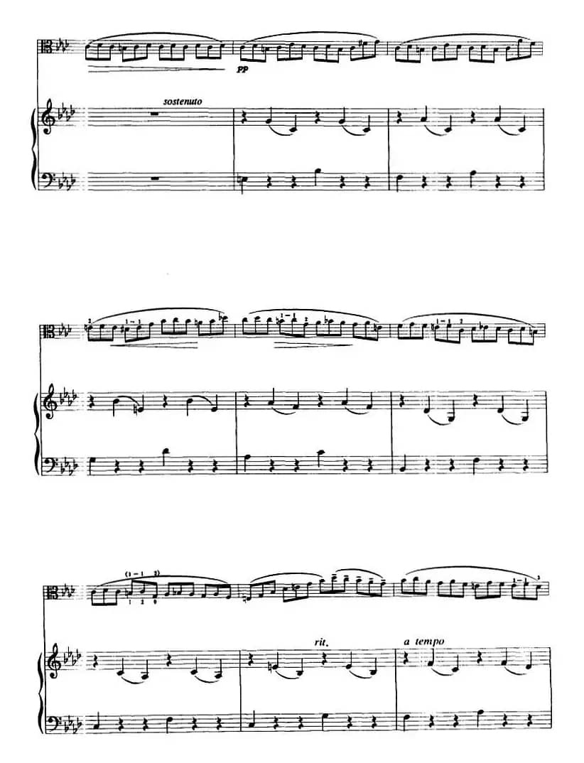 练习曲（中提琴+钢琴伴奏）