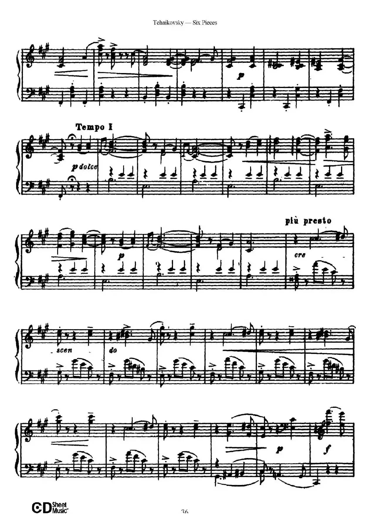 Six Pieces Op.51(6首小品·4b)