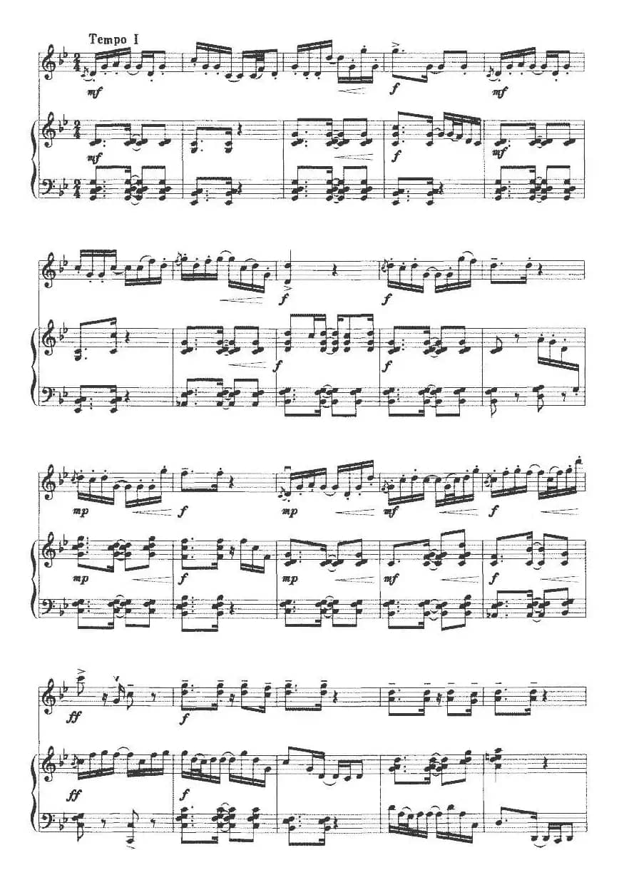 春天锣鼓（小提琴+钢琴）