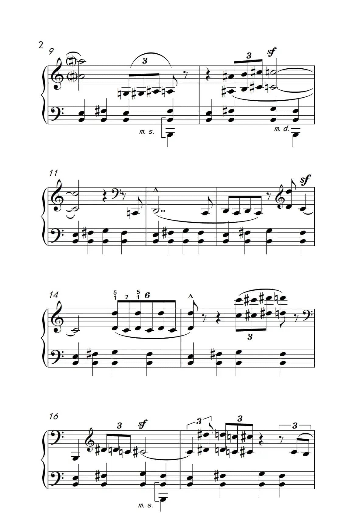 进行曲（巴托克 小宇宙 钢琴教程 6）