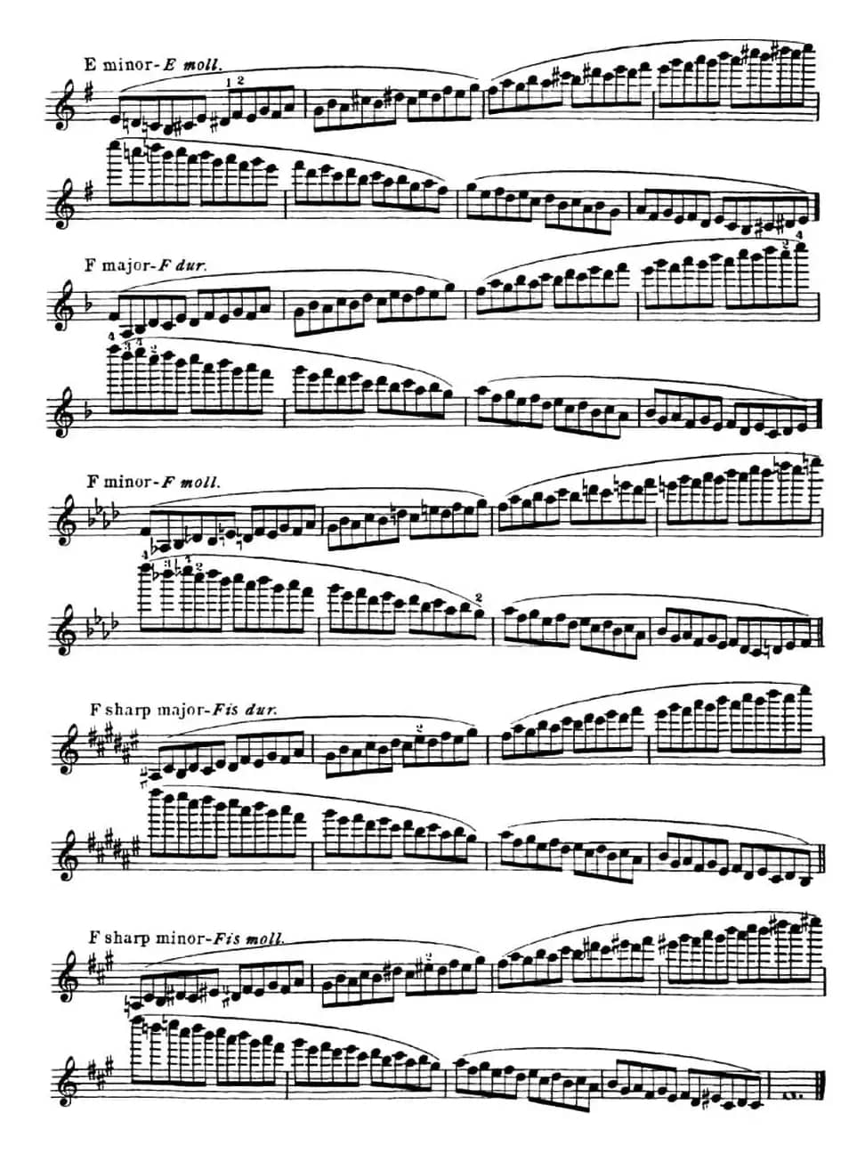 小提琴音阶练习·作品32（Scale Studie-E）