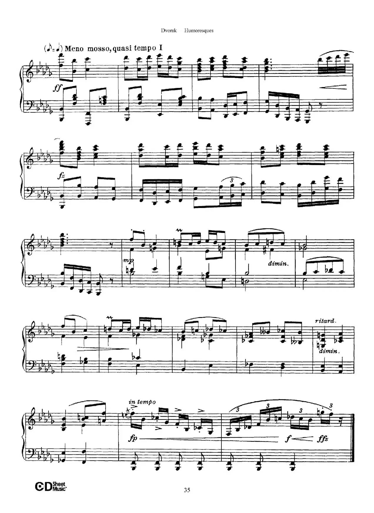 8 Humoresques Op.101（8首幽默曲·8）