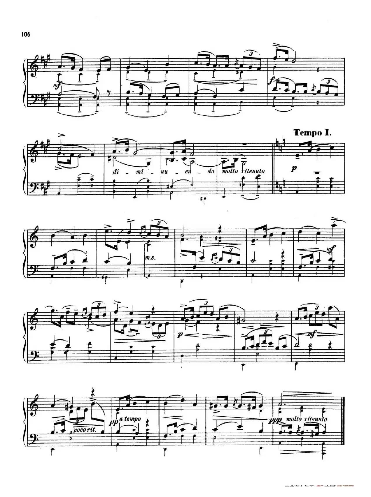 24 Characteristic Pieces Op.36（24首性格小品·20）