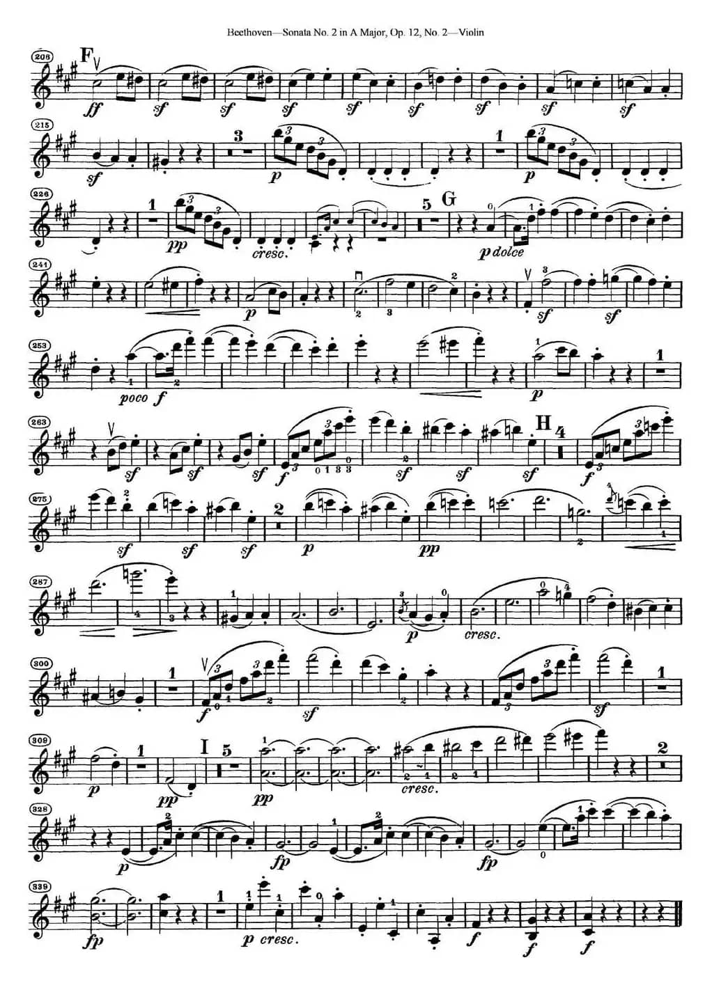 Violin Sonata No.2 in A Major Op.12 No.2