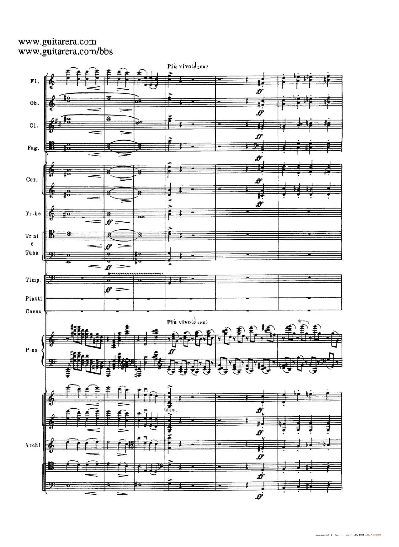 c小调第二钢琴协奏曲 Op.18（第三乐章总谱P25——37）