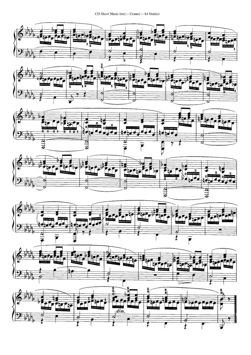 Cramer - 84 exercices（76—80）（克拉莫84首钢琴练习曲）