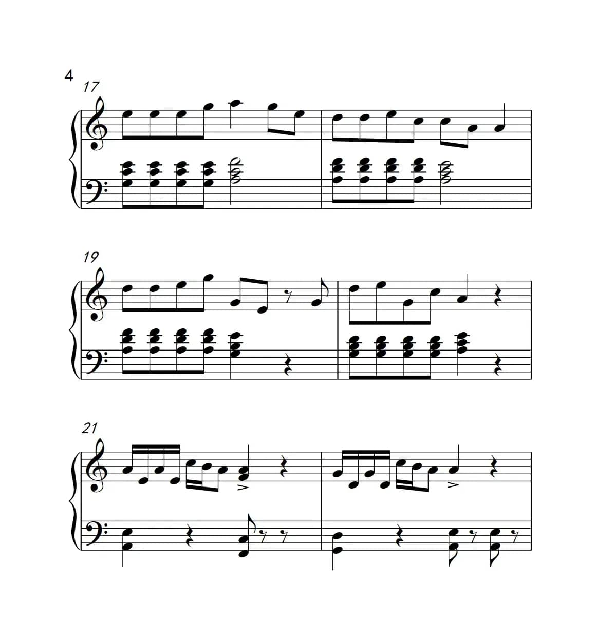 自由飞翔（《弹吧音教》制谱版）