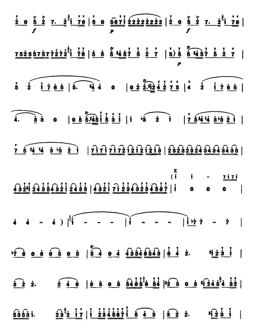 D大调长笛协奏曲第一乐章 