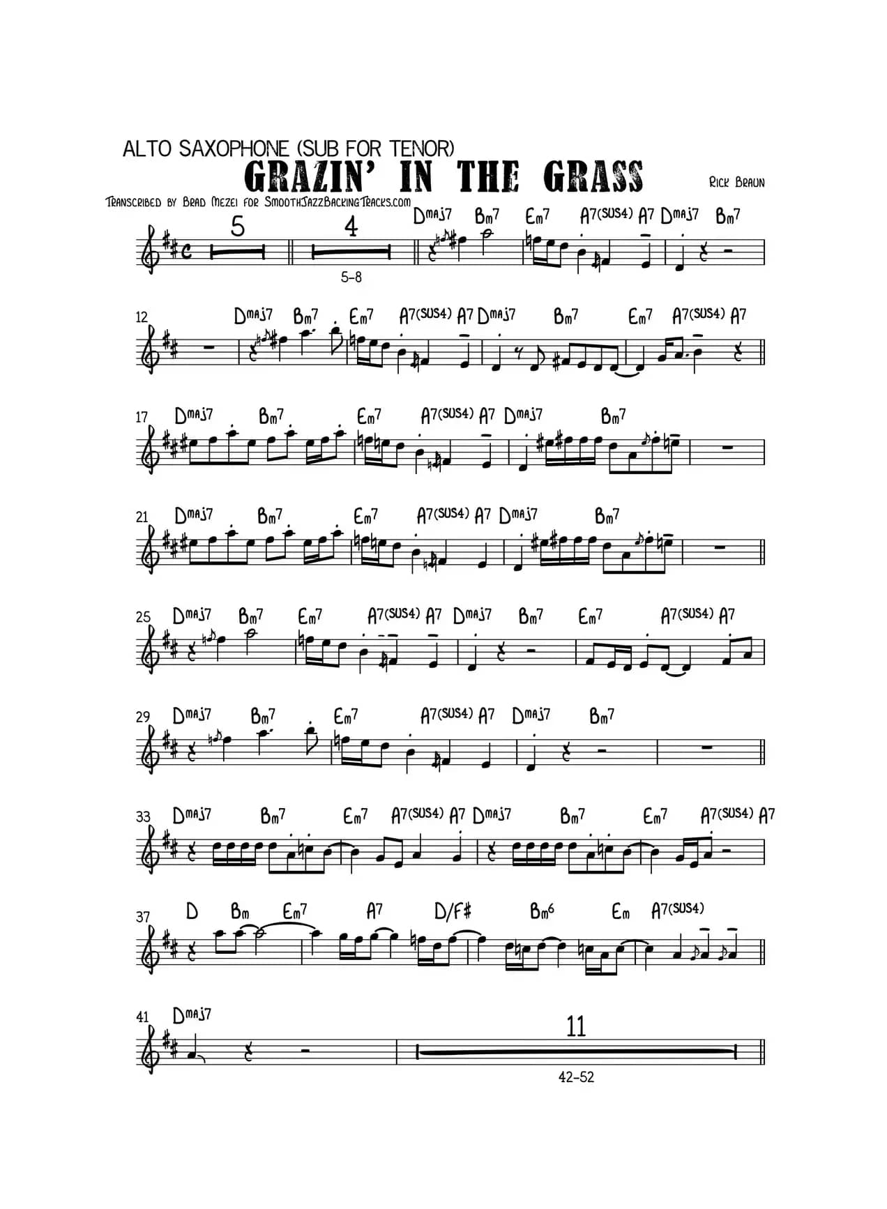 GrazinInhe Grass（中音萨克斯）