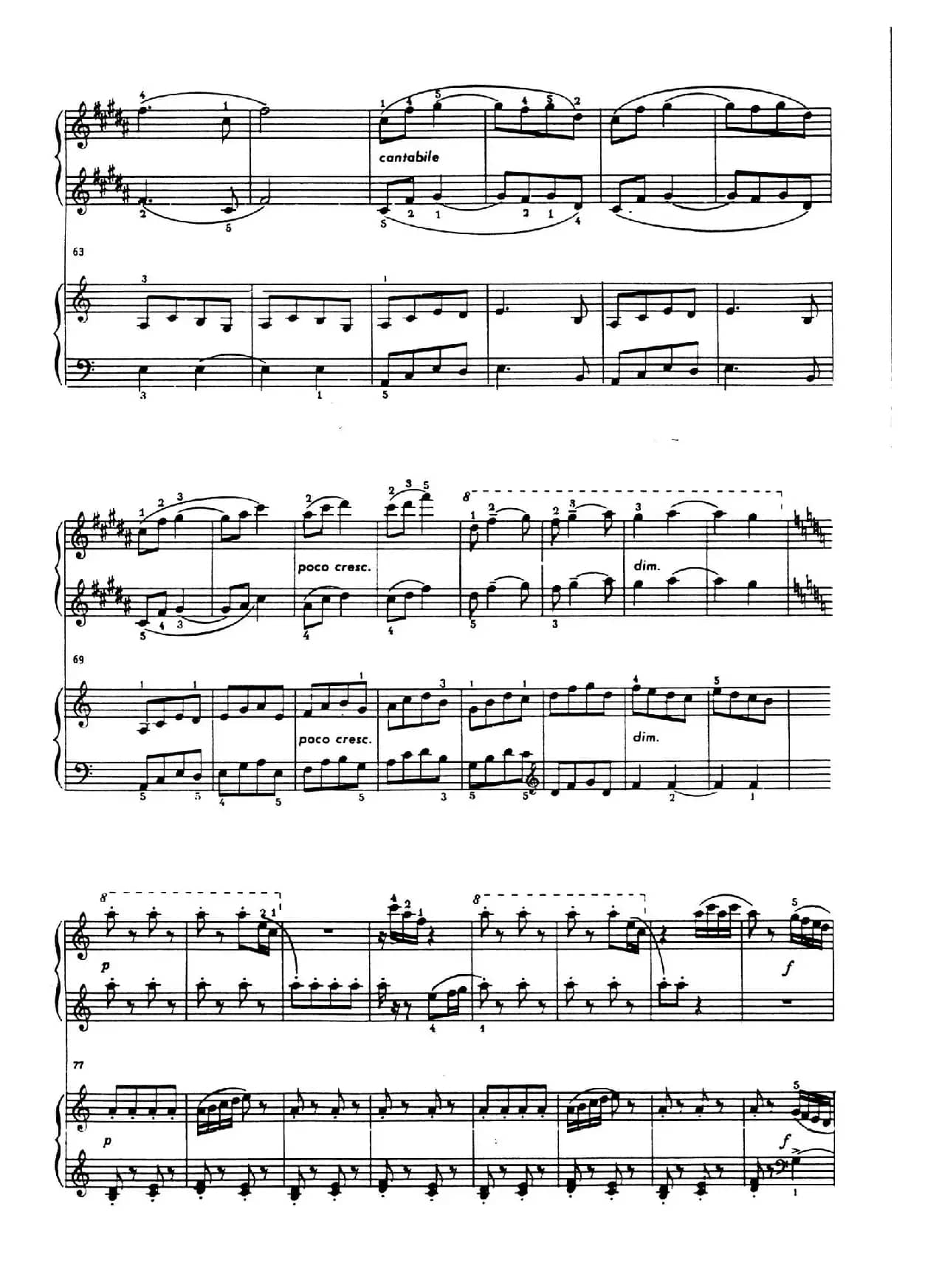 An Overheard Tune - 4 Hands（偶闻的小调·四手联弹）