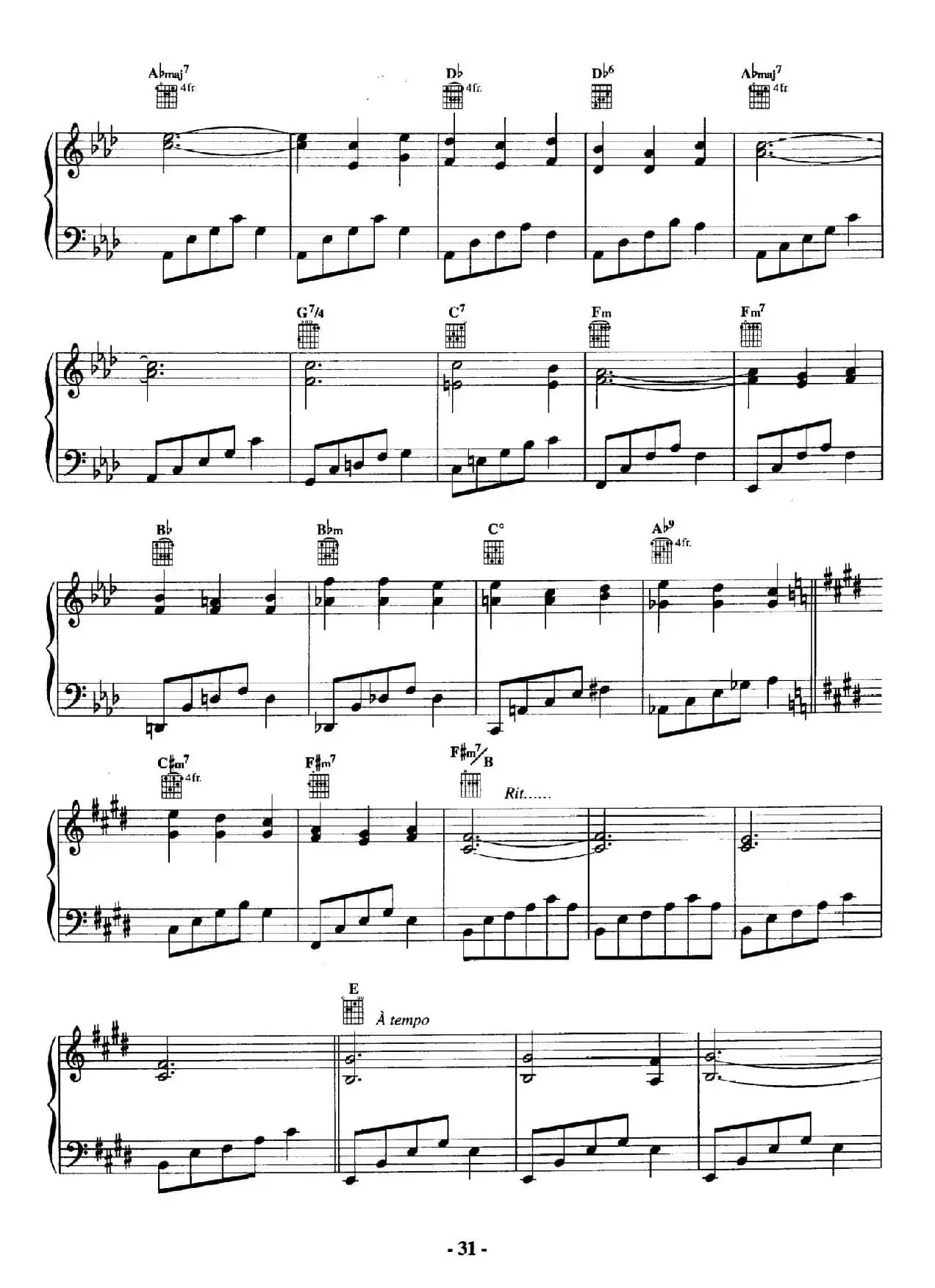 电影配乐大师莫瑞康最佳20首钢琴谱（Best of Ennio Morricone·9）