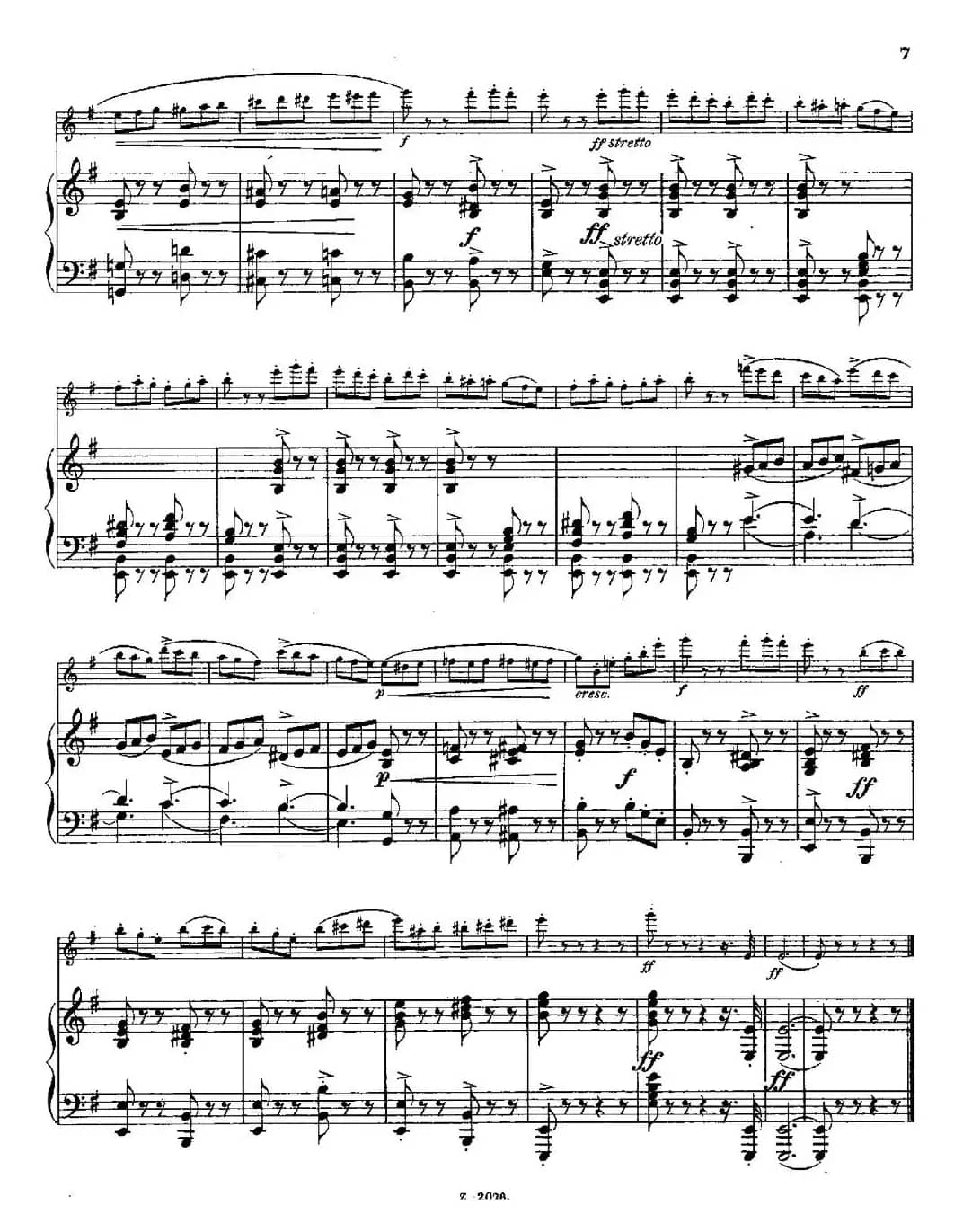 Tarantelle（Op.55 No.8）（长笛+钢琴伴奏）