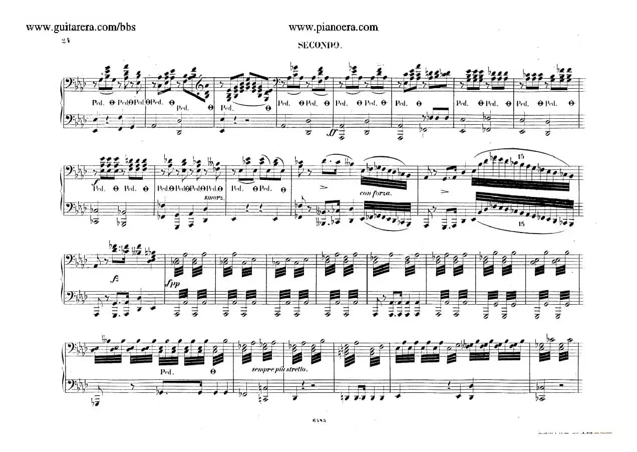 Piano Concerto No.2 in f Minor Op.21（f小调第二钢琴协奏曲·四手联弹版）
