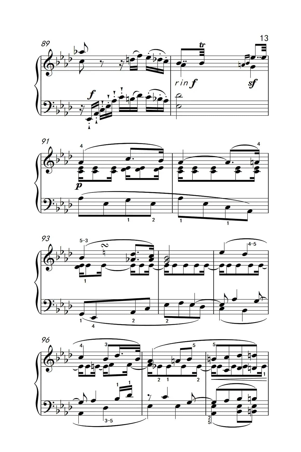 奏鸣曲 Opus 10 Nr.1 第二乐章（贝多芬奏鸣曲集 2）