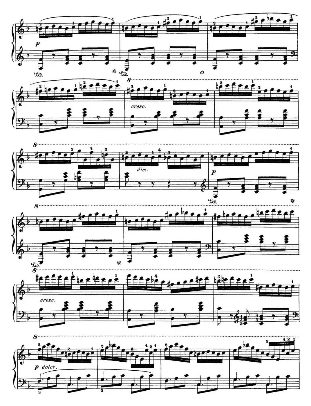 50首车尔尼Op.740钢琴手指灵巧技术练习曲（NO.42）