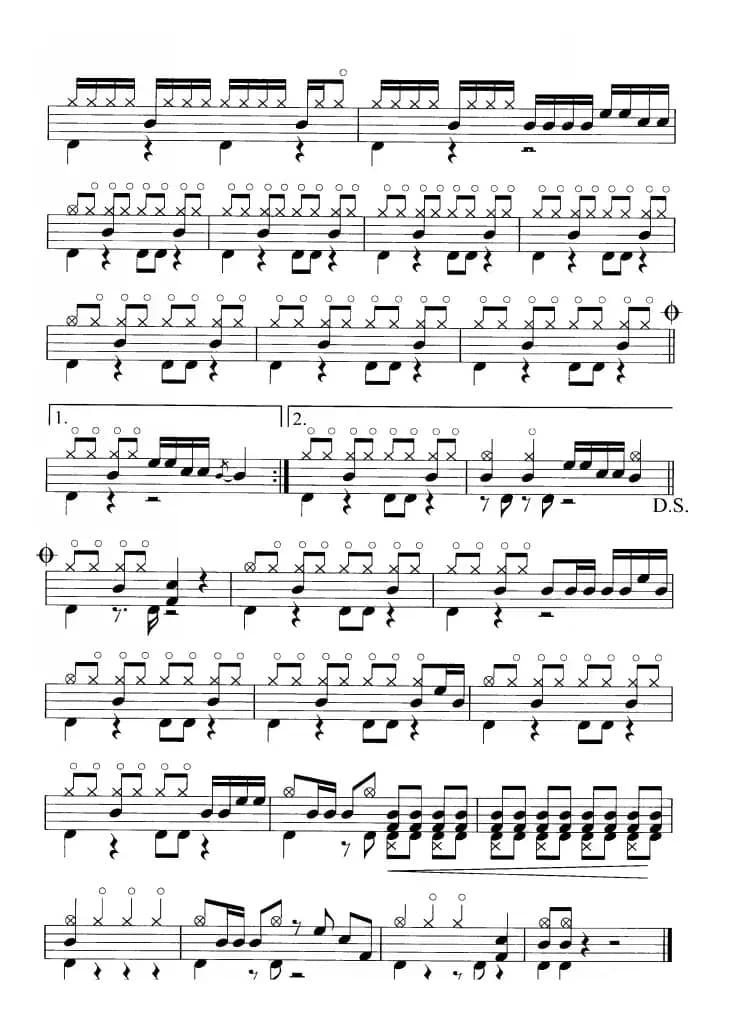 骏马奔驰保边疆（鼓谱）