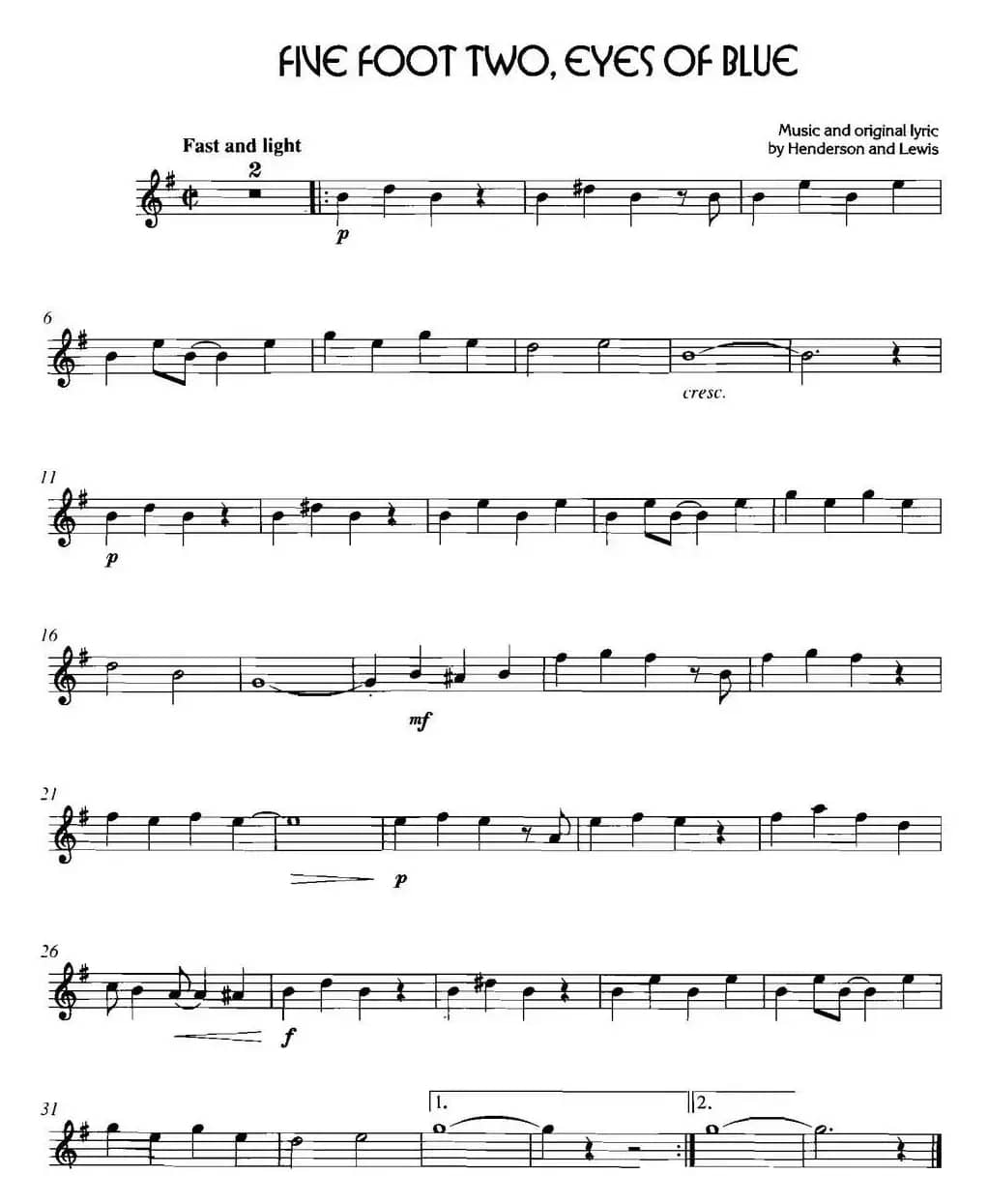 经典蓝调小品：Five  Foot  Two  Eyes of Blue