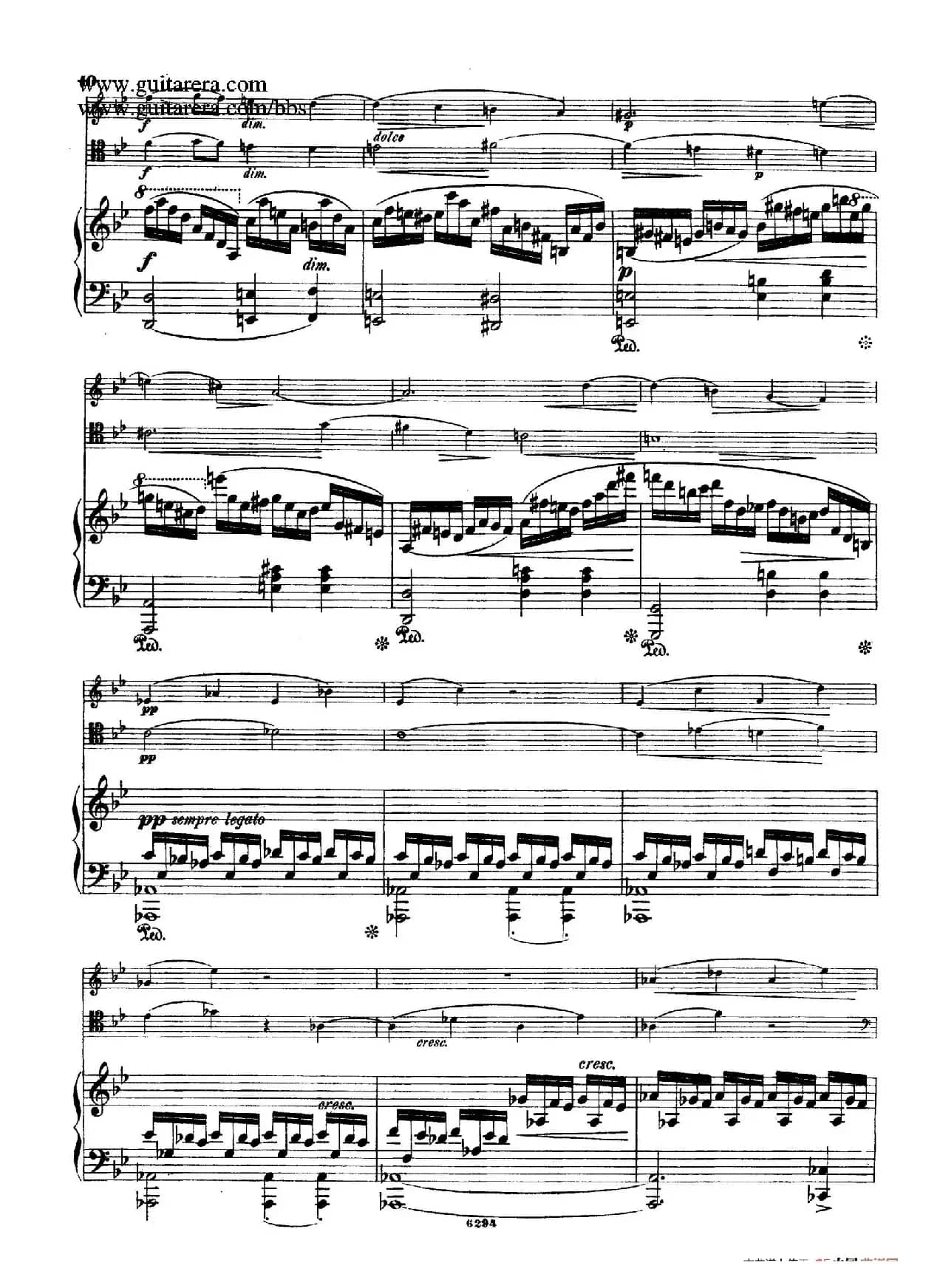 Piano Trio in g Minor Op.8（g小调钢琴三重奏）