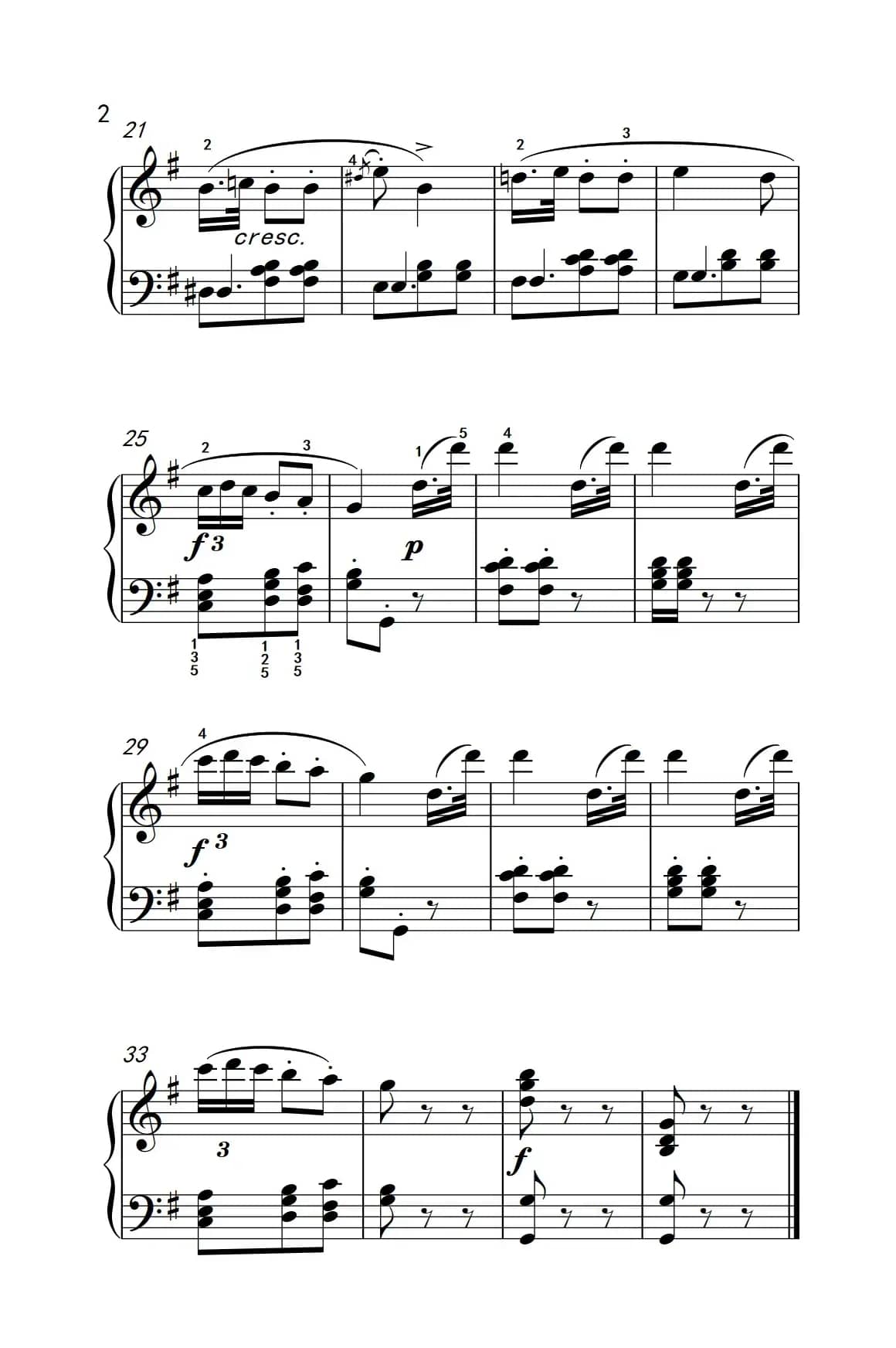 公爵咏叹调（老年大学 钢琴教程 3）