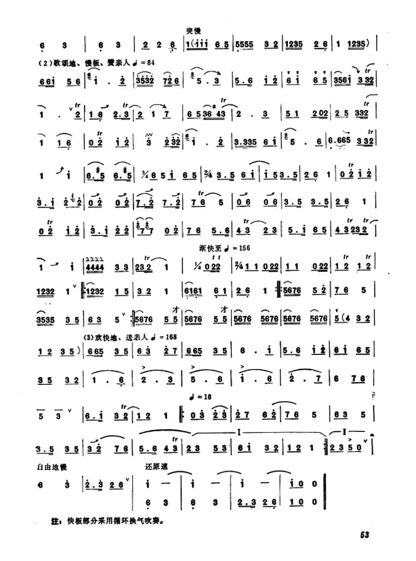 解放军拉练过山村（唢呐）