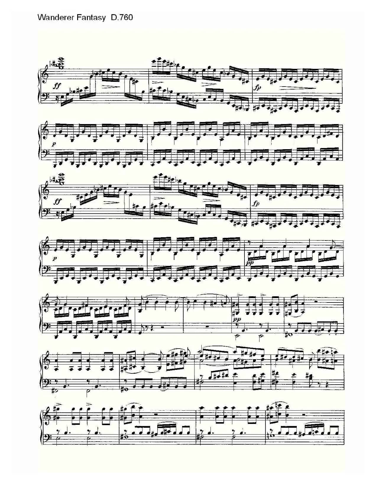 Wanderer Fantasy D.760（幻想的流浪者 D.760）