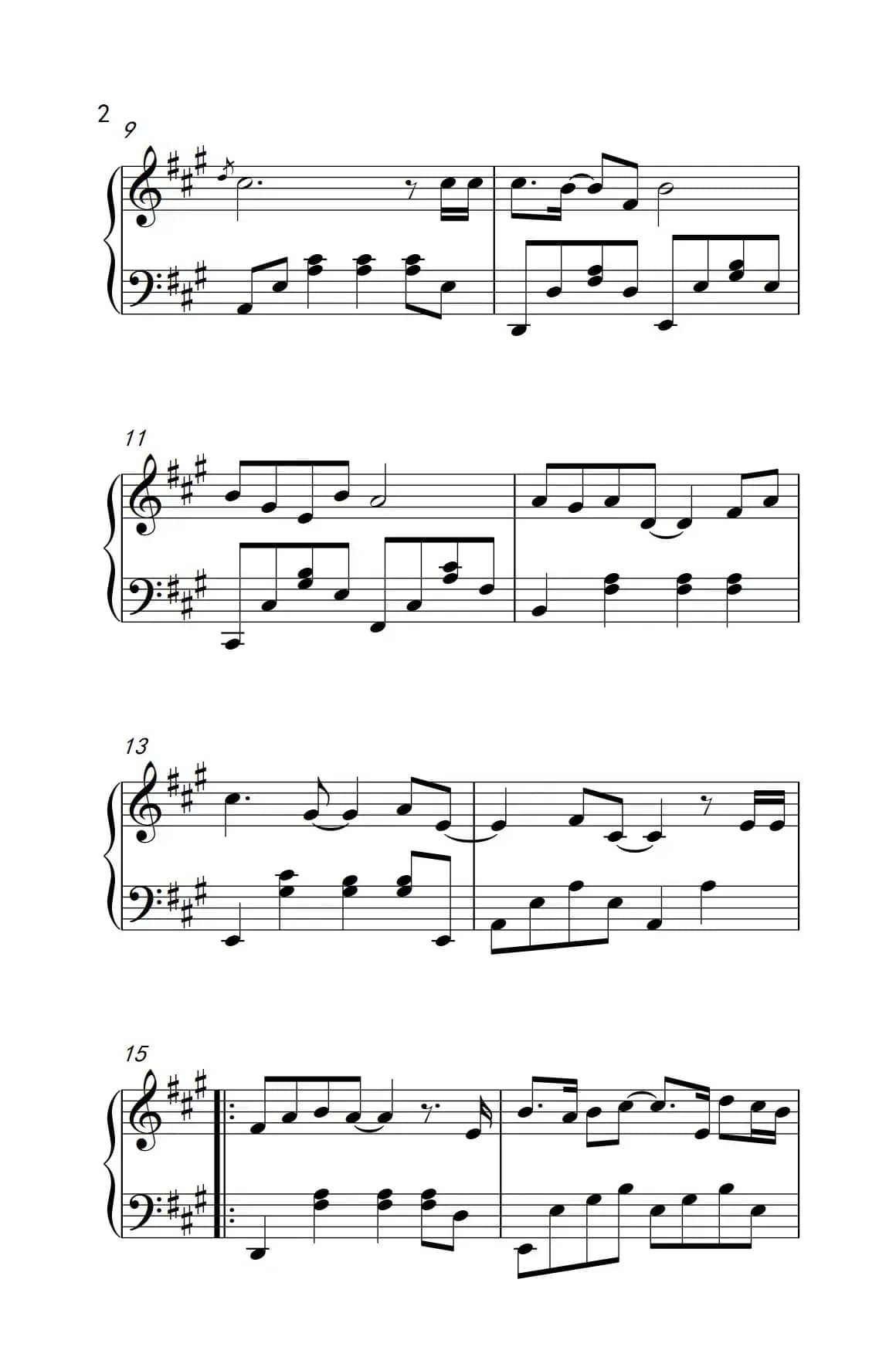 残酷月光（《弹吧音教》制谱版）