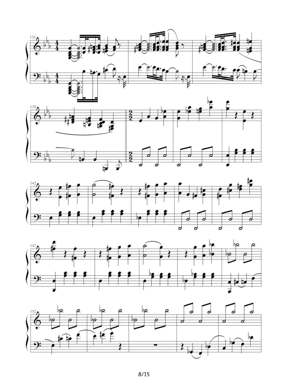 c小调第八钢琴奏鸣曲第一乐章（作品13号“悲怆”）