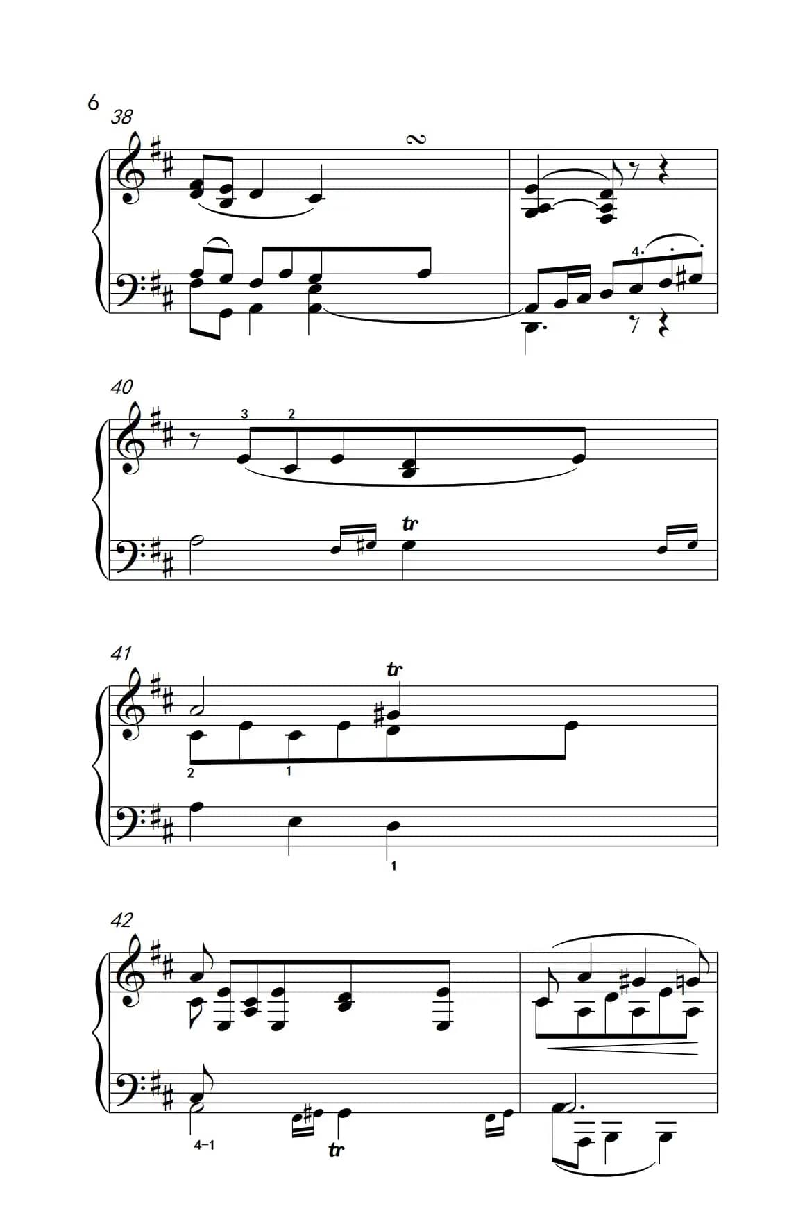 奏鸣曲 Opus 2 Nr.2 第二乐章（贝多芬奏鸣曲集 1）