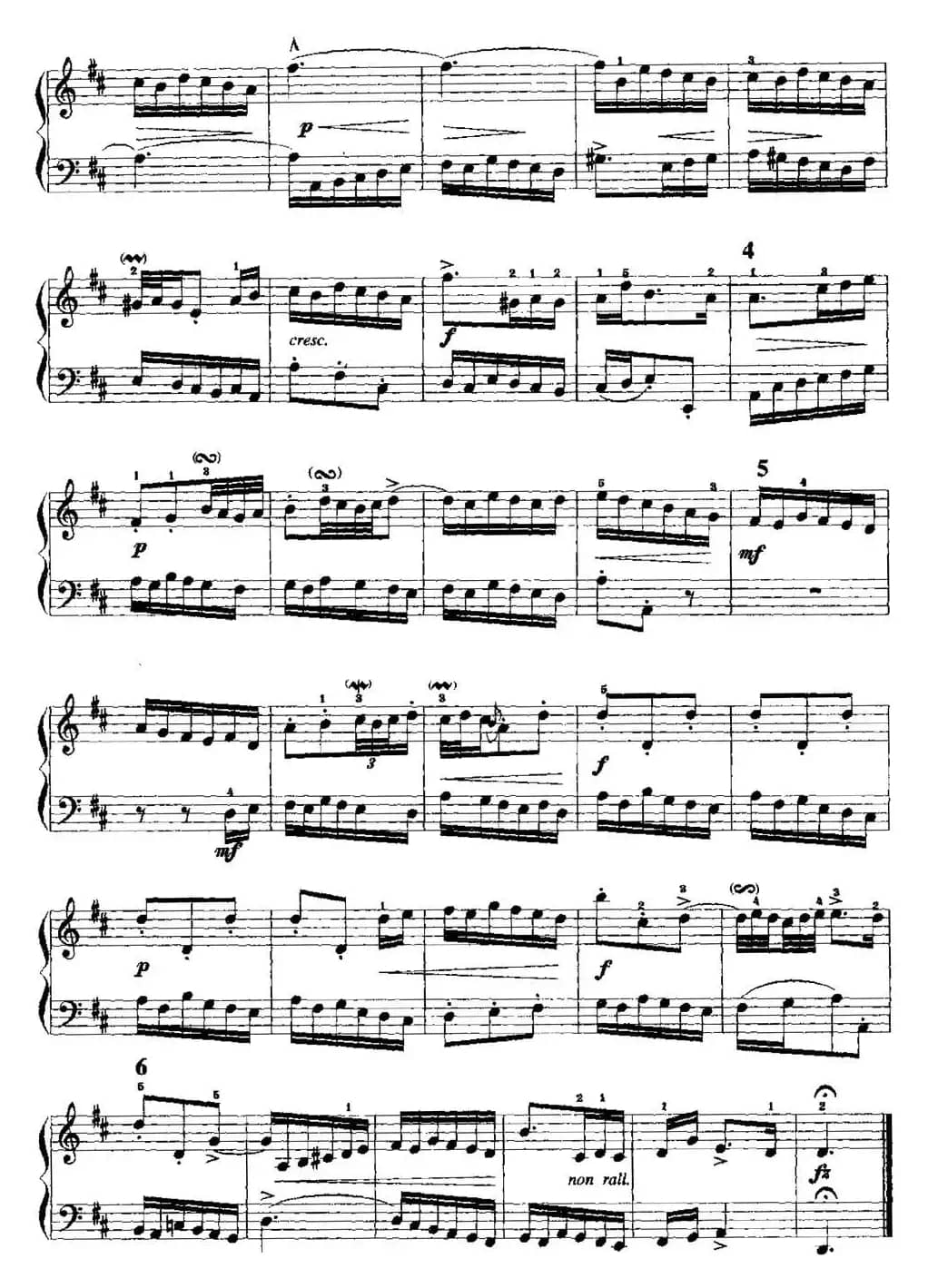 手风琴复调作品：D大调二部创意曲